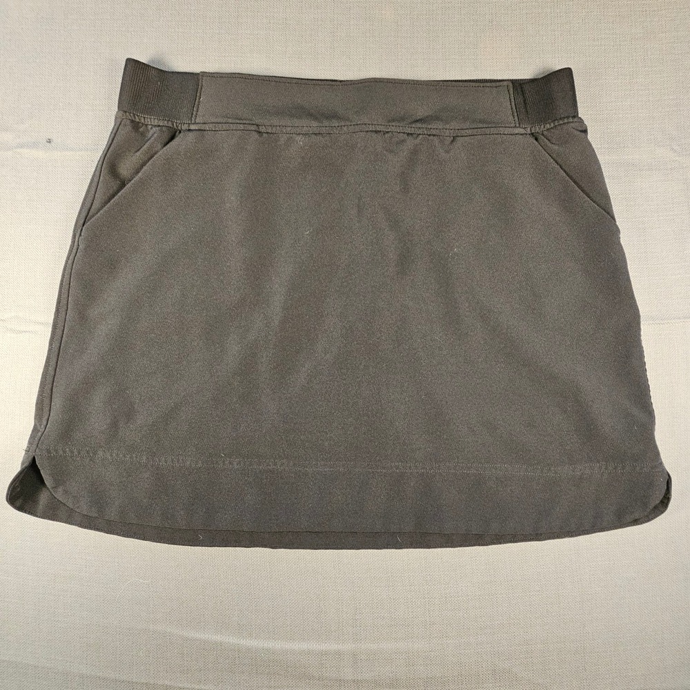32 Degrees Cool Womens Black‎ Active Skort Size L Elastic Waist Pockets Stretch